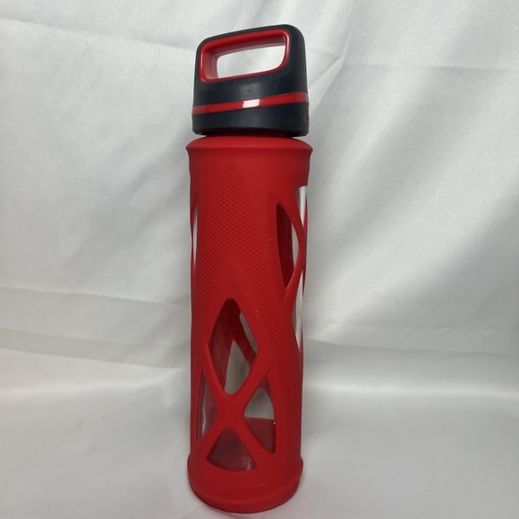 Zulu Water Bottle 20oz Glass Silicone Sleeve Leakproof Sports BPA-Free Drinkware - Picture 2 of 8